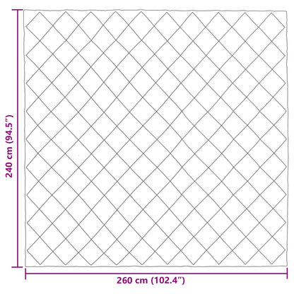 Full Year Duvet Taupe 240 x 260 cm Microfiber