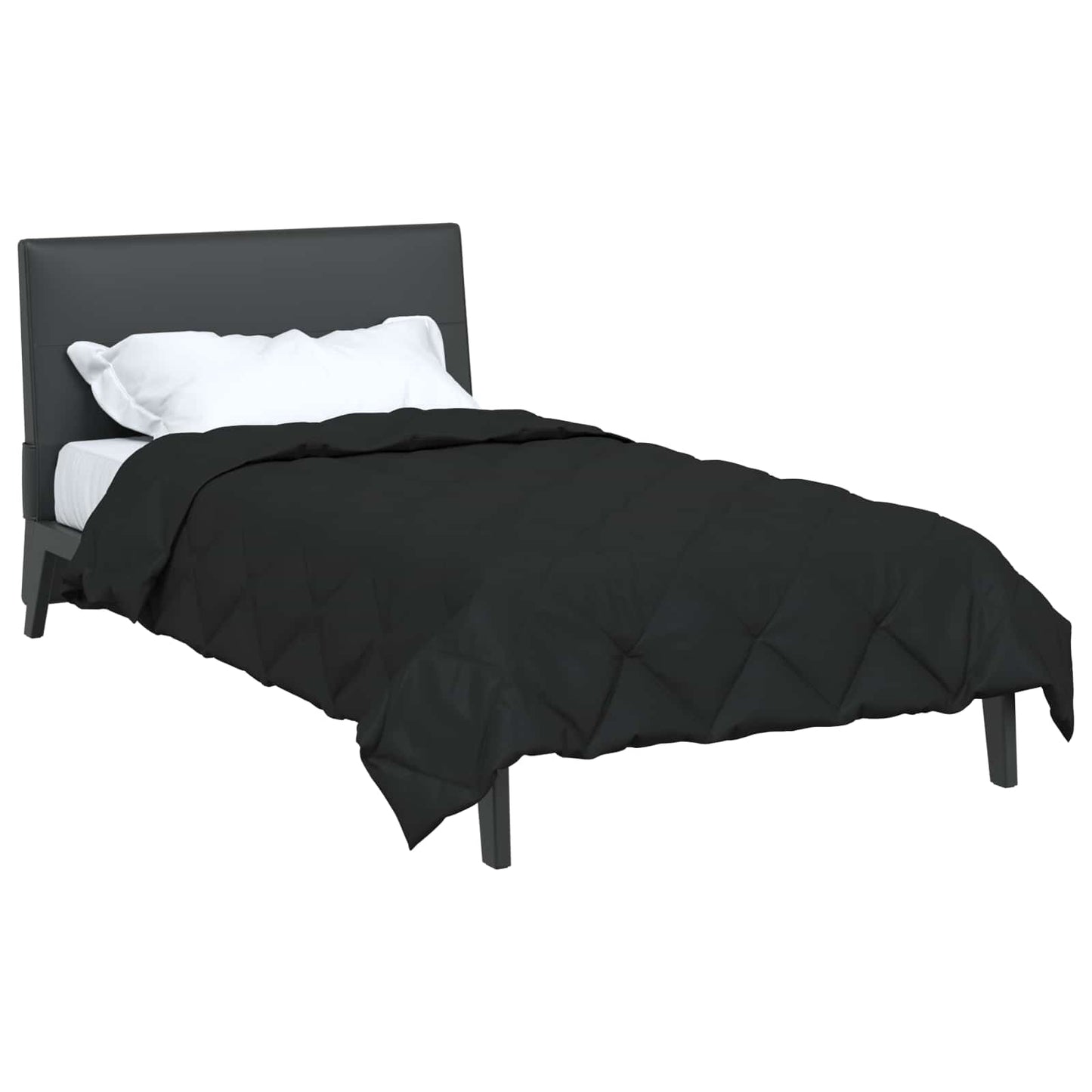 Full Year Duvet Black 140 x 200 cm Microfiber
