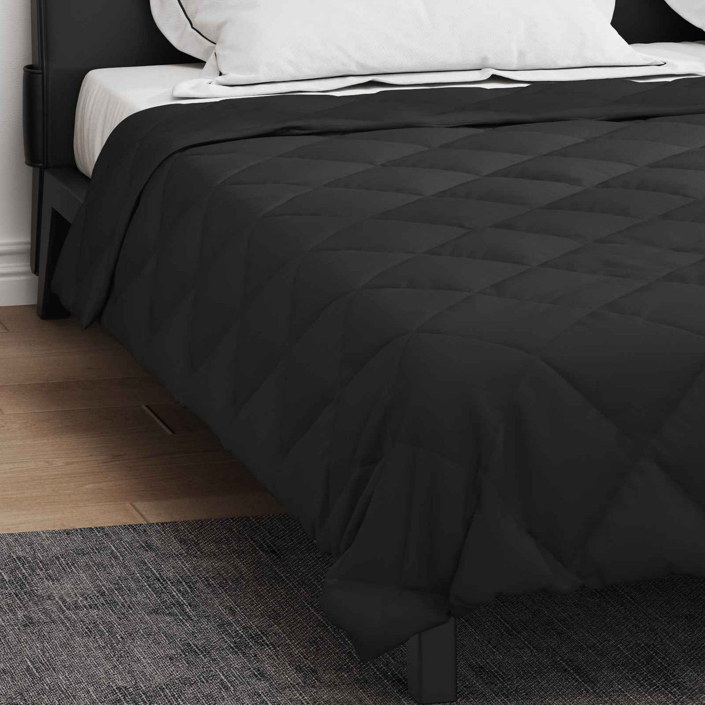 Full Year Duvet Black 200 x 220 cm Microfiber