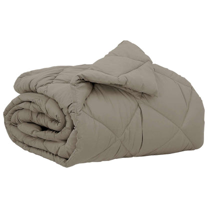 Full Year Duvet Light Grey 155 x 220 cm Microfiber