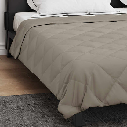 Full Year Duvet Light Grey 200 x 200 cm Microfiber