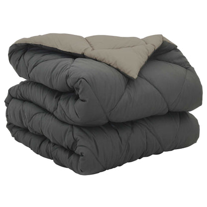 Full Year Duvet Light Grey and Anthracite 135 x 200 cm
