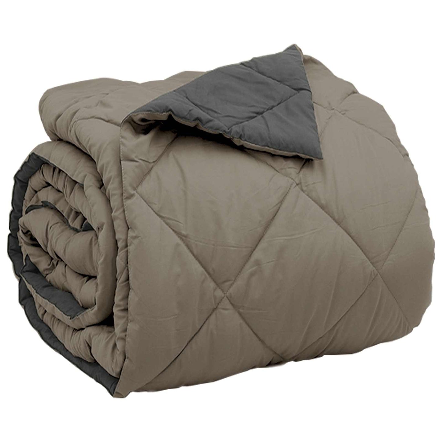 Full Year Duvet Light Grey and Anthracite 200 x 200 cm
