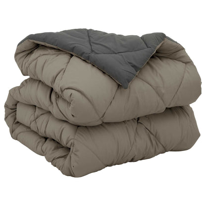 Full Year Duvet Light Grey and Anthracite 220 x 140 cm