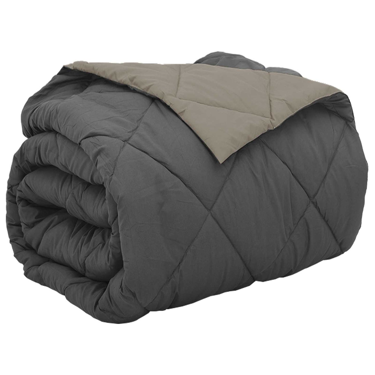 Full Year Duvet Light Grey and Anthracite 220 x 240 cm