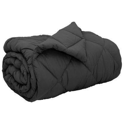 Winter Duvet Anthracite 140 x 200 cm Microfiber