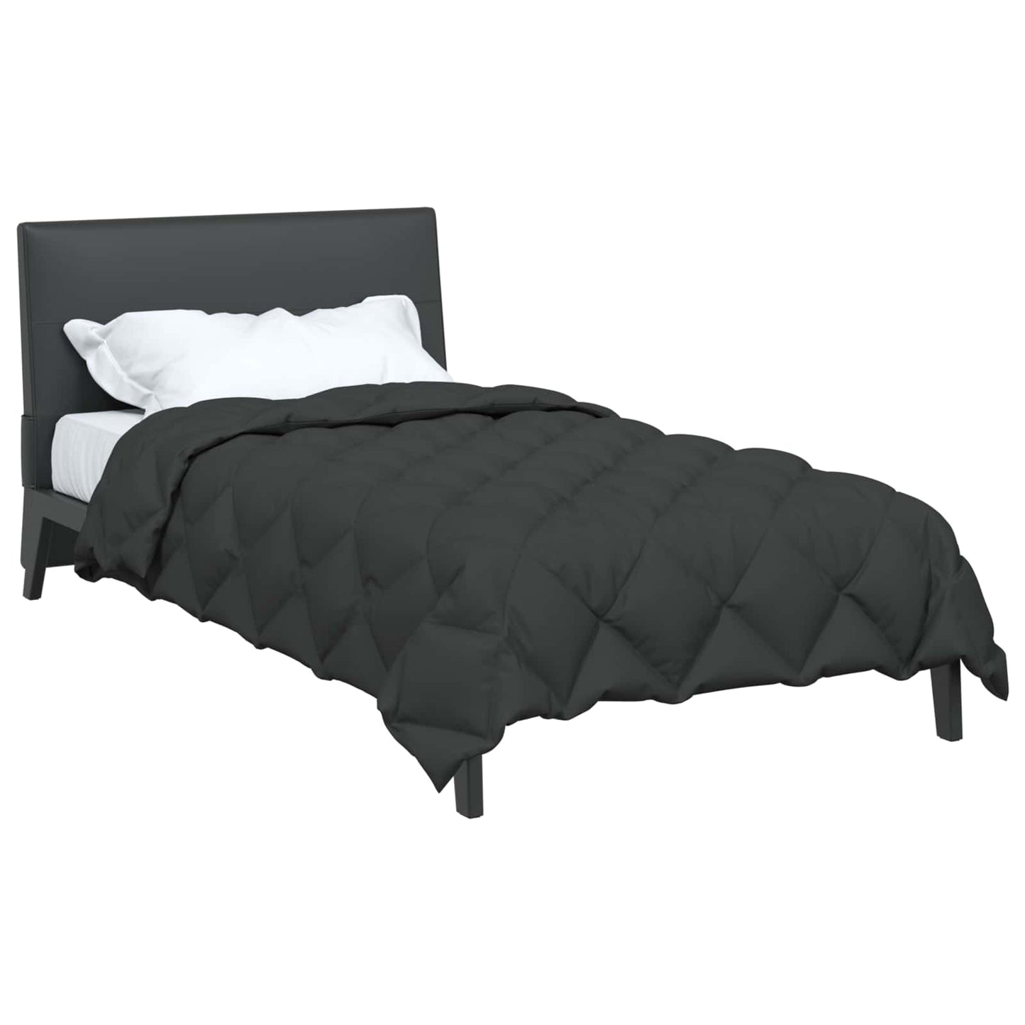 Winter Duvet Anthracite 135 x 220 cm Microfiber