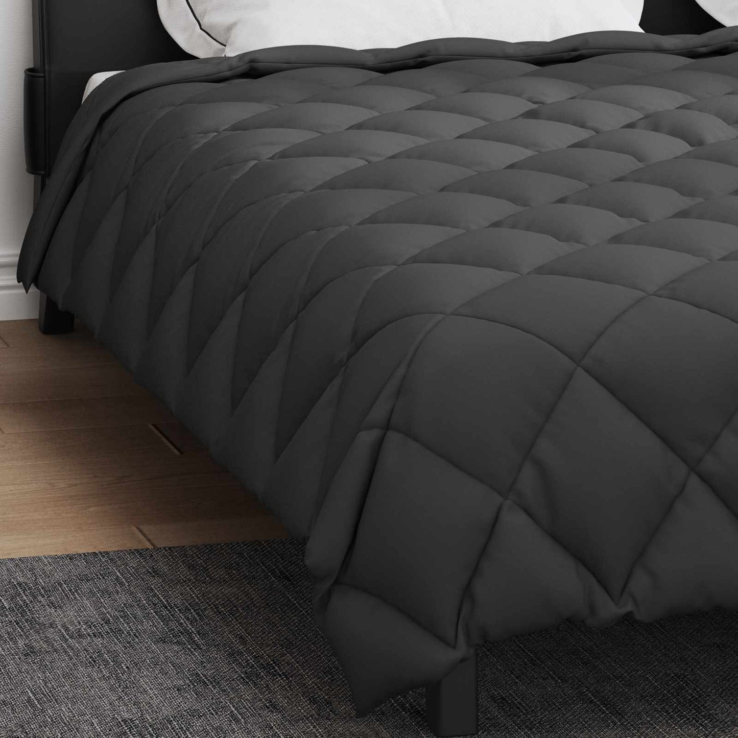 Winter Duvet Anthracite 200 x 220 cm Microfiber