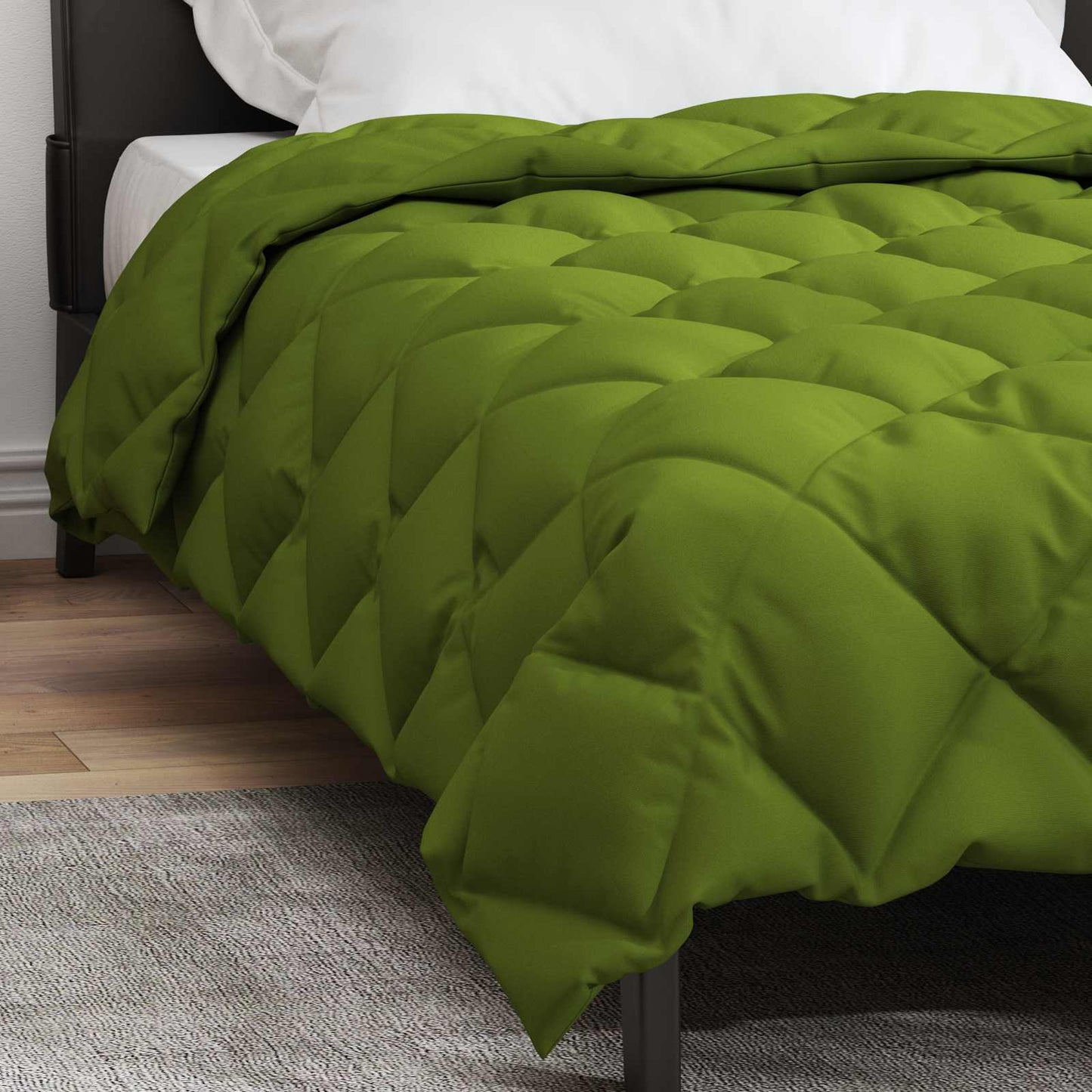 Winter Duvet Green 155 x 220 cm Microfiber