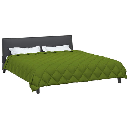 Winter Duvet Green 200 x 200 cm Microfiber