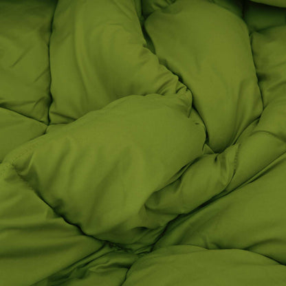 Winter Duvet Green and Anthracite 135 x 220 cm Microfiber