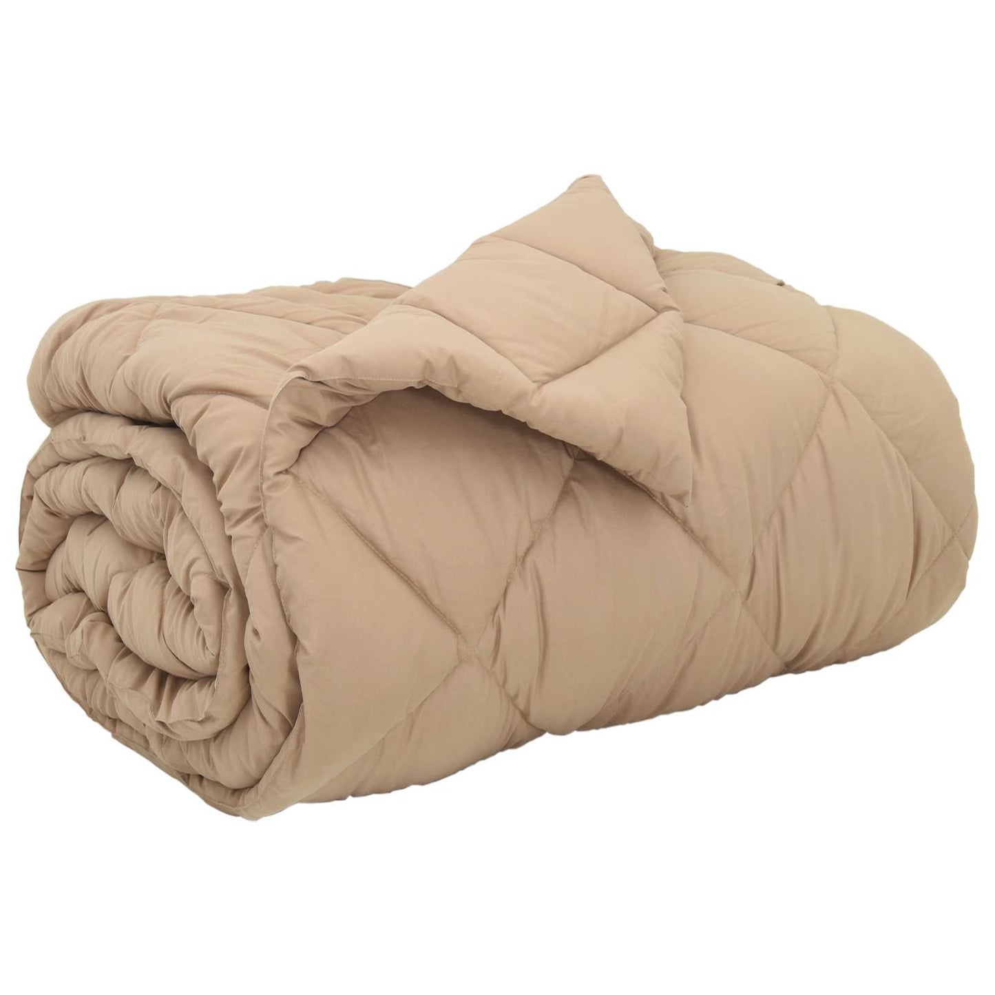 Winter Duvet Taupe 200 x 140 cm Microfiber