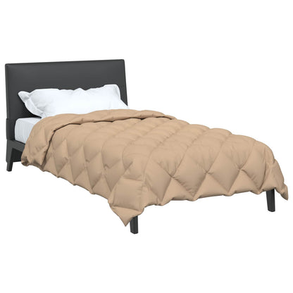 Winter Duvet Taupe 200 x 140 cm Microfiber