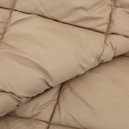 Winter Duvet Taupe 220 x 200 cm Microfiber