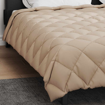 Winter Duvet Taupe 220 x 200 cm Microfiber