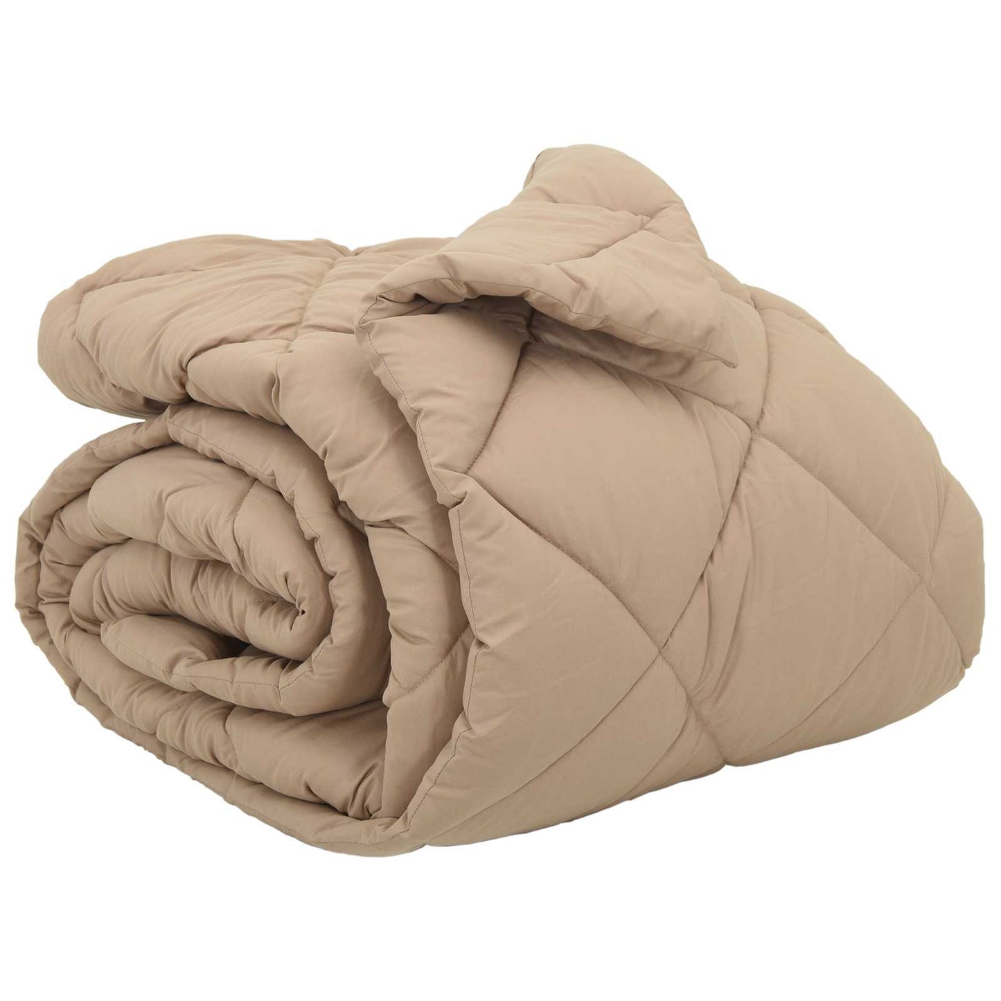 Winter Duvet Taupe 220 x 240 cm Microfiber