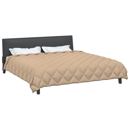 Winter Duvet Taupe 240 x 260 cm Microfiber