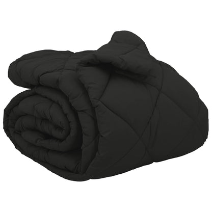 Winter Duvet Black 200 x 200 cm Microfiber