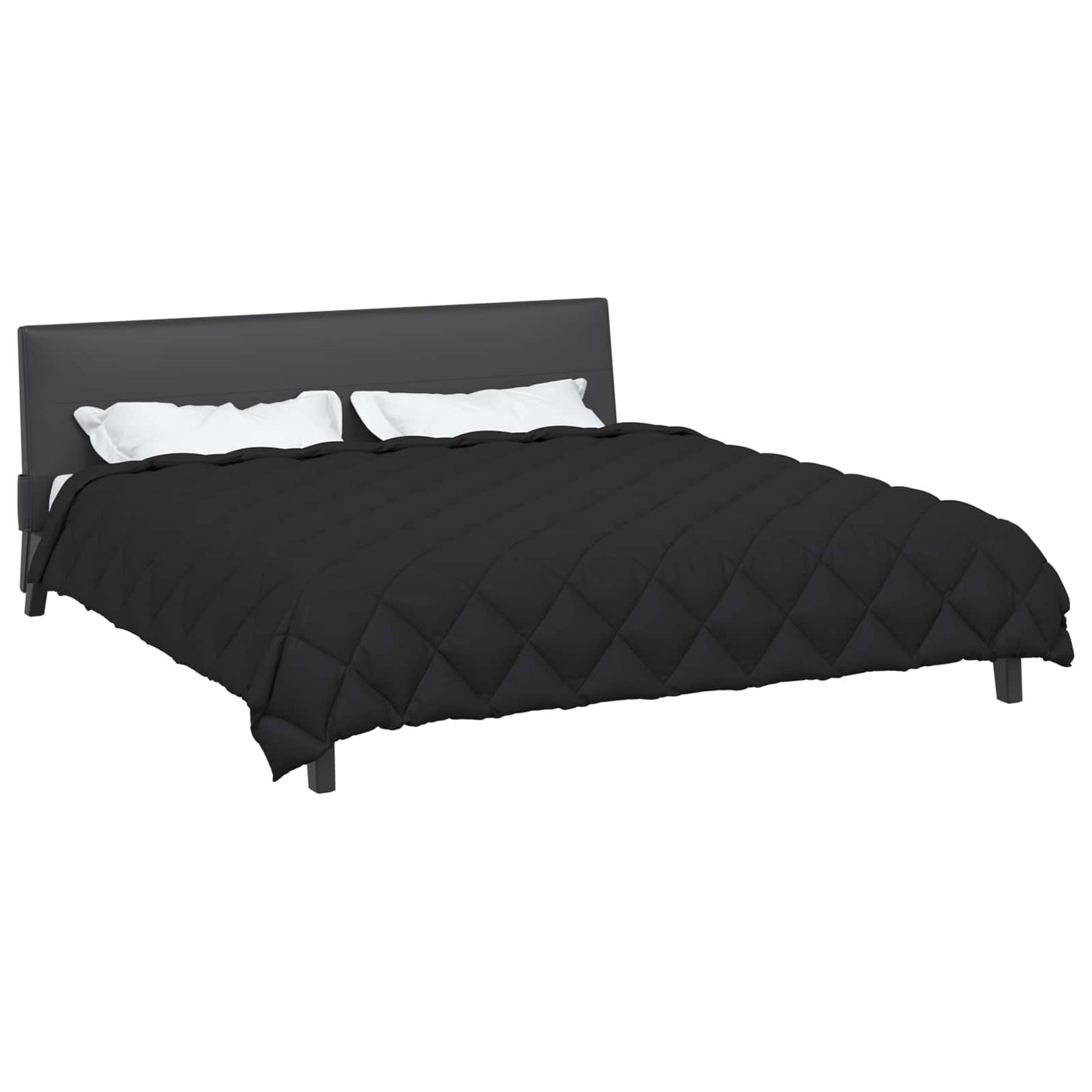 Winter Duvet Black 200 x 200 cm Microfiber