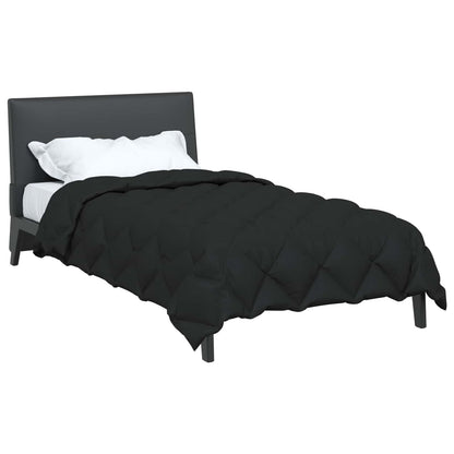 Winter Duvet Black 140 x 220 cm Microfiber