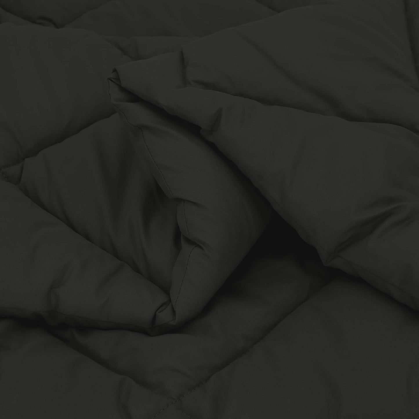 Winter Duvet Black 220 x 260 cm Microfiber