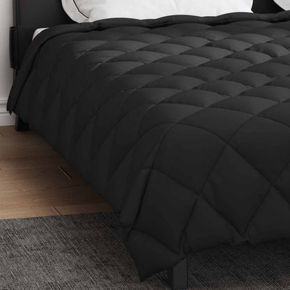 Winter Duvet Black 220 x 260 cm Microfiber