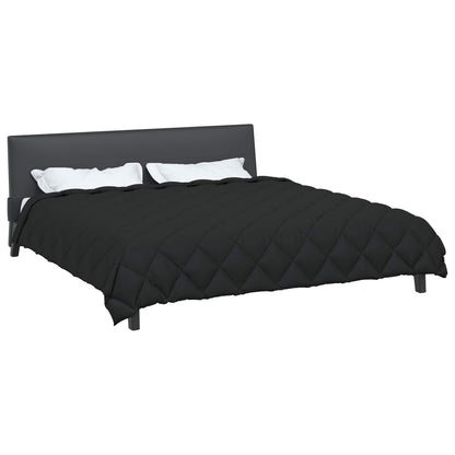 Winter Duvet Black 240 x 260 cm Microfiber