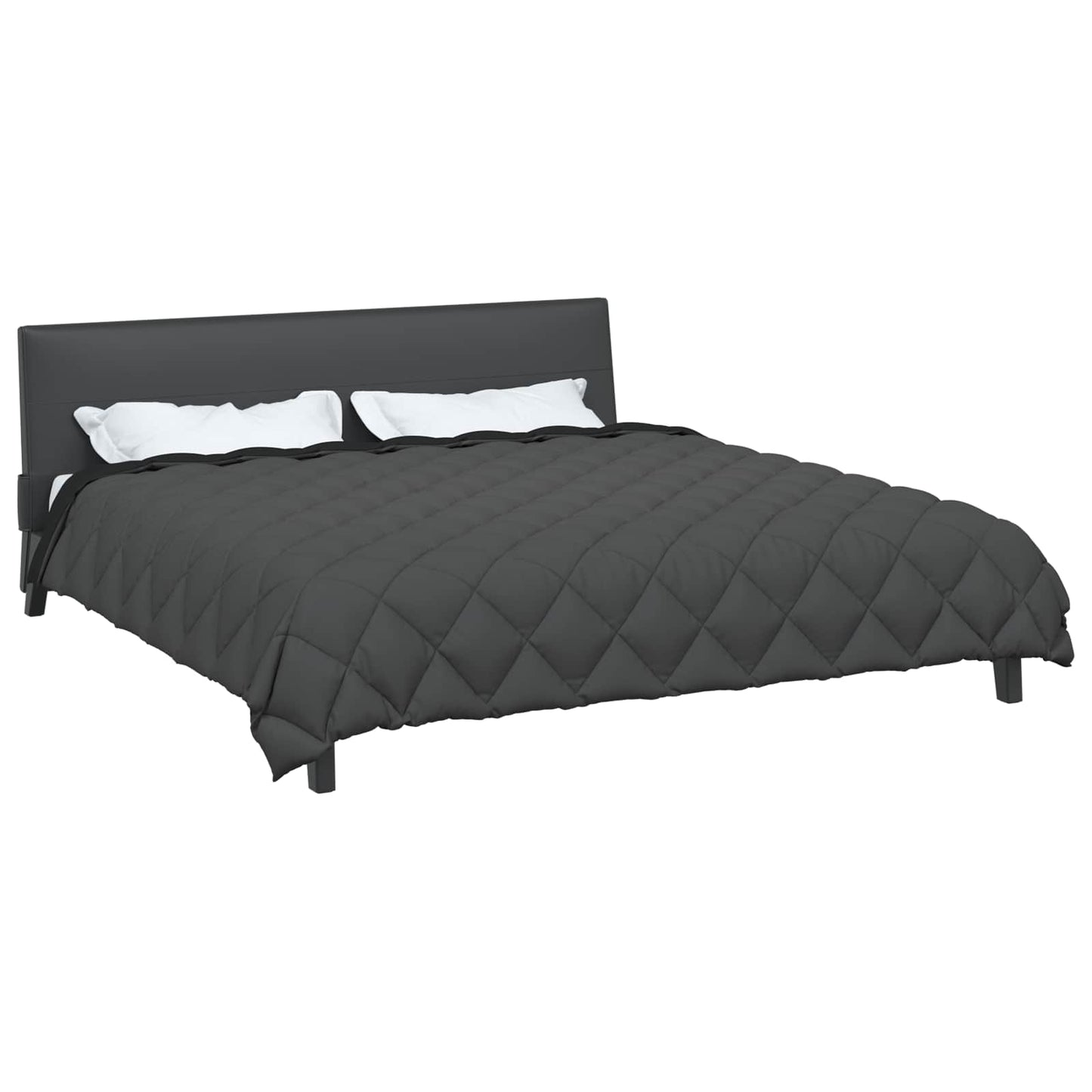 Winter Duvet Black and Anthracite 200 x 220 cm Microfiber
