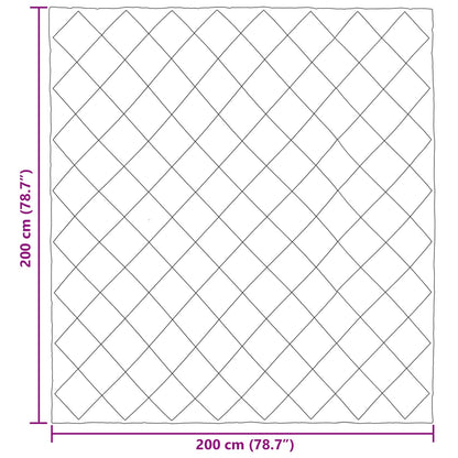 Winter Duvet Black and Taupe 200 x 200 cm Microfiber