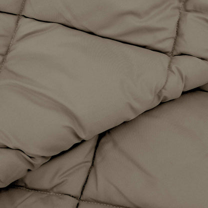 Winter Duvet Light Grey 135 x 200 cm Microfiber