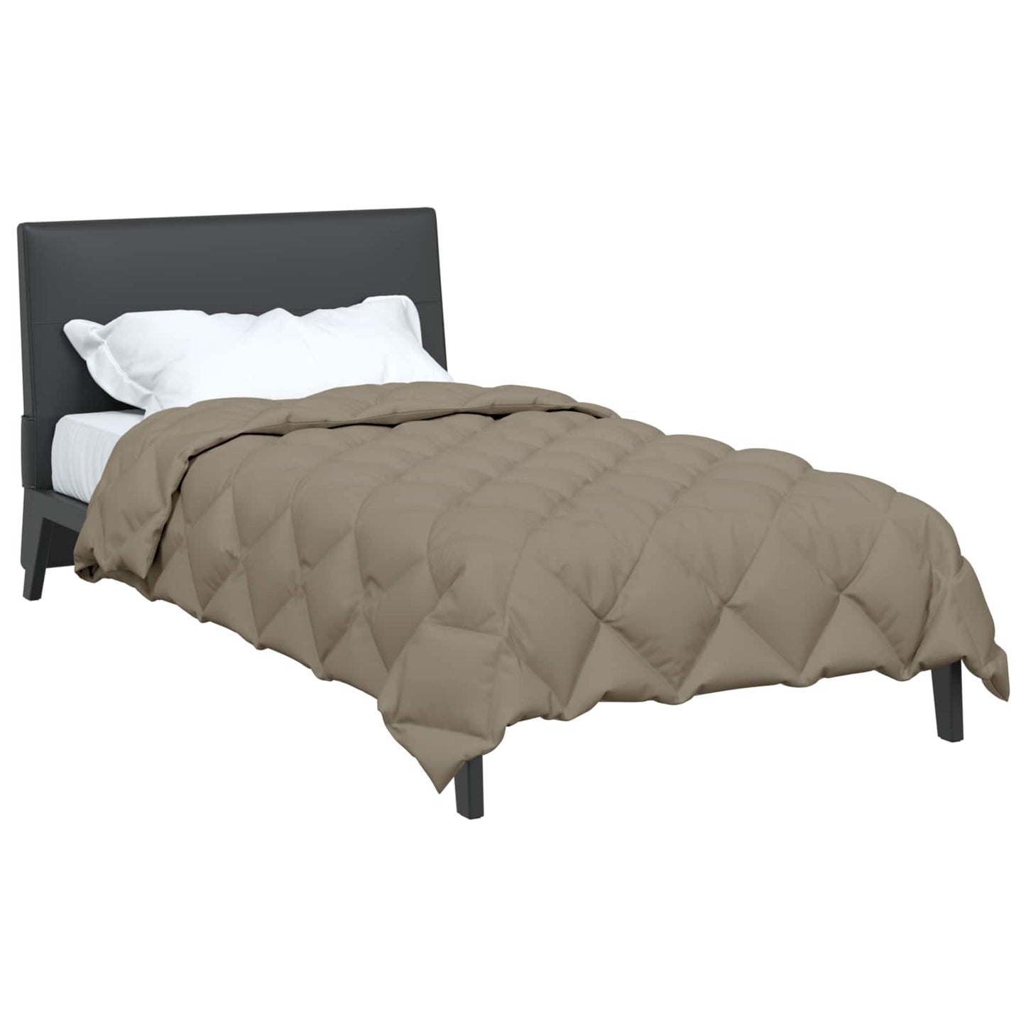 Winter Duvet Light Grey 140 x 200 cm Microfiber