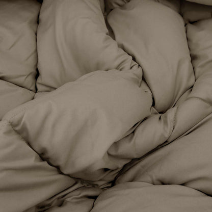Winter Duvet Light Grey 140 x 220 cm Microfiber