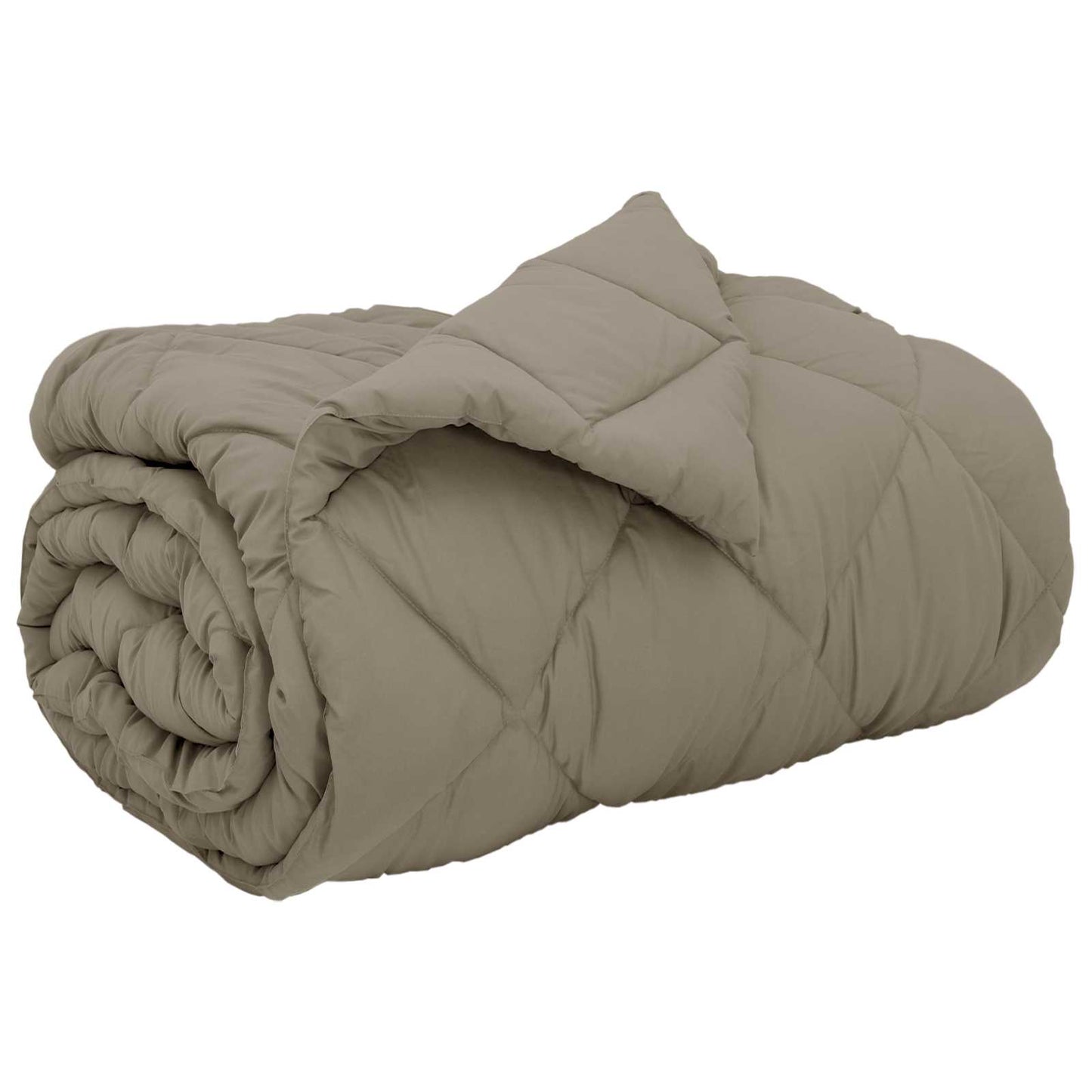 Winter Duvet Light Grey 140 x 220 cm Microfiber