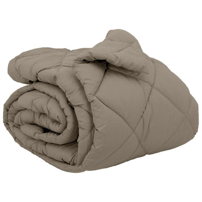 Winter Duvet Light Grey 220 x 240 cm Microfiber
