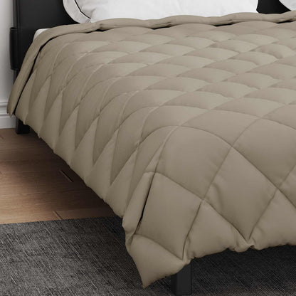 Winter Duvet Light Grey 240 x 260 cm Microfiber