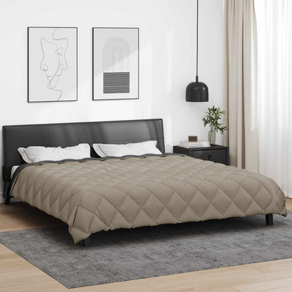 Winter Duvet Light Grey and Anthracite 200 x 200 cm Microfiber