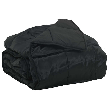 Summer Duvet Black 140 x 200 cm Satin and Microfiber