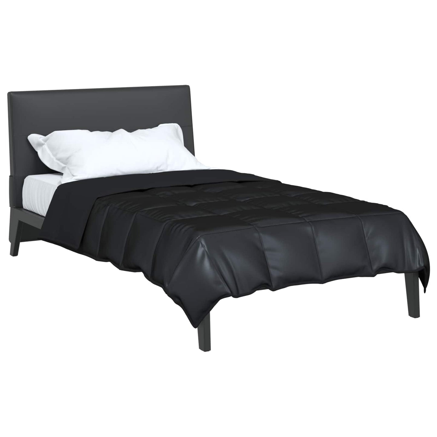 Summer Duvet Black 140 x 200 cm Satin and Microfiber