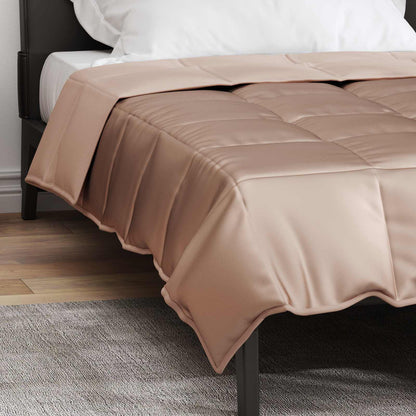 Full Year Duvet Gold 135 x 200 cm Satin and Microfiber