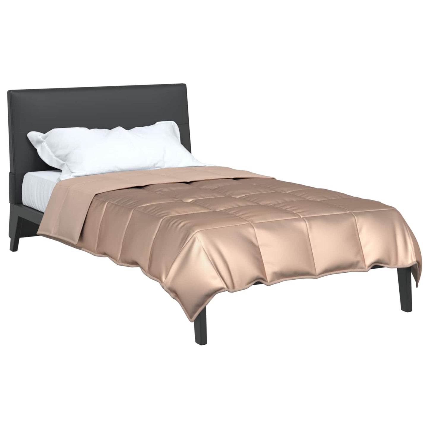 Full Year Duvet Gold 135 x 200 cm Satin and Microfiber