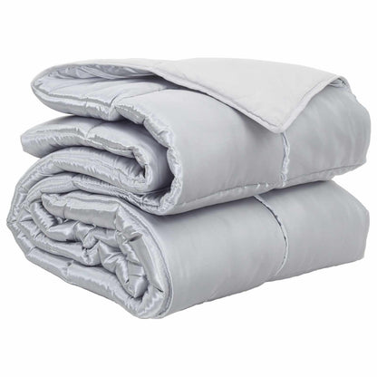 Full Year Duvet Silver 200 x 200 cm Satin and Microfiber