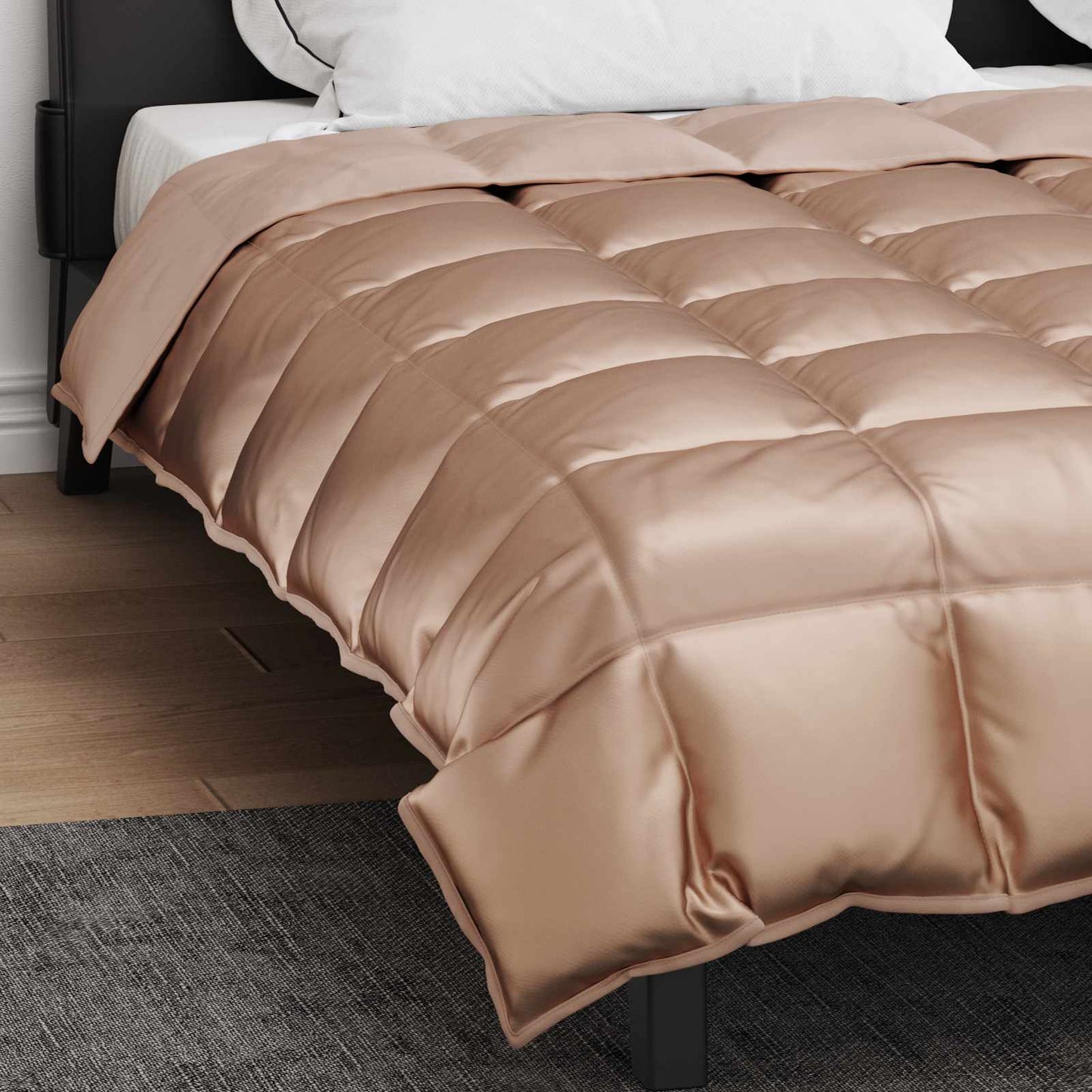 Winter Duvet Gold 200 x 240 cm Satin and Microfiber