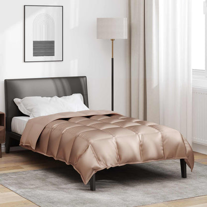 Winter Duvet Gold 135 x 220 cm Satin and Microfiber
