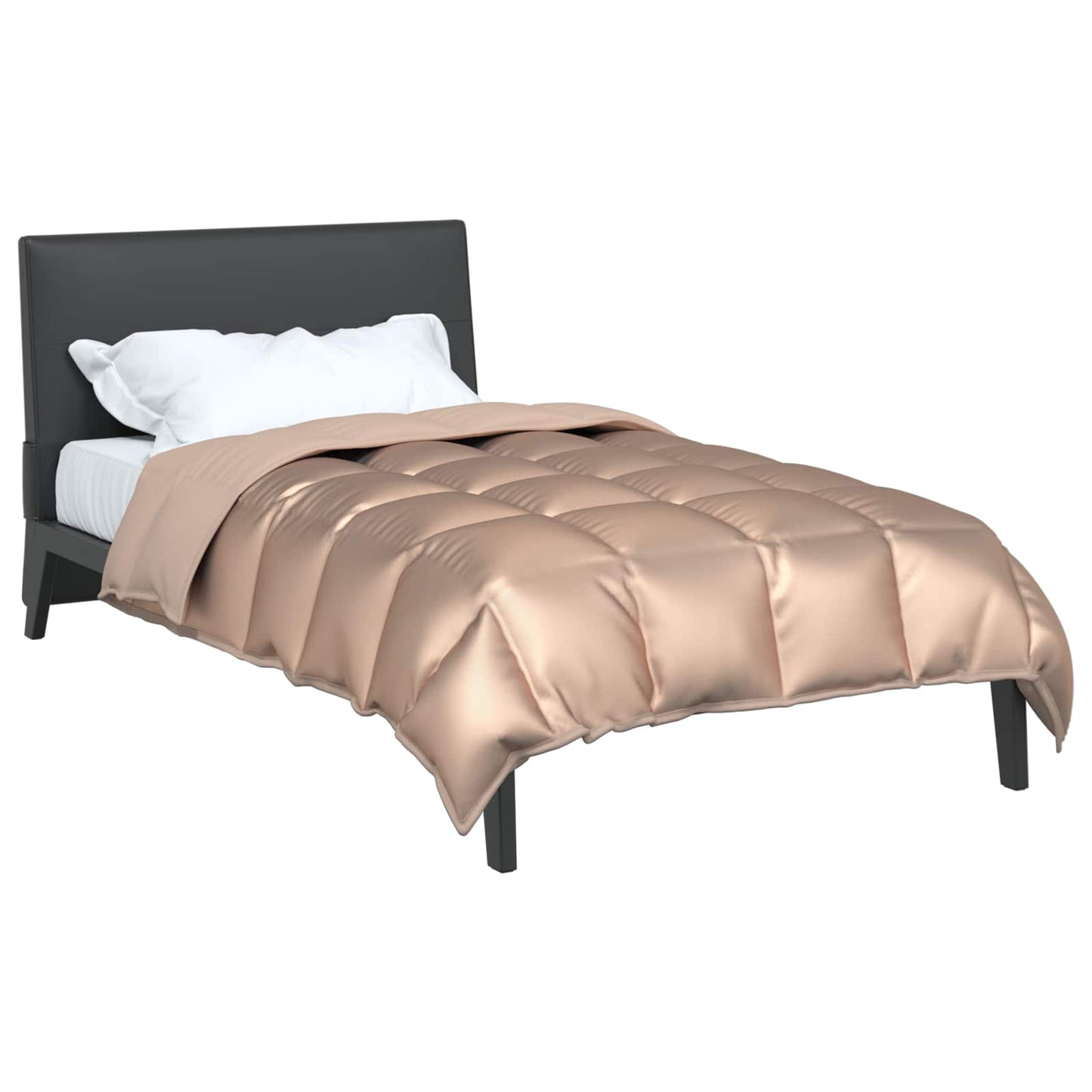 Winter Duvet Gold 135 x 220 cm Satin and Microfiber
