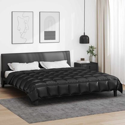 Winter Duvet Black 200 x 240 cm Satin and Microfiber