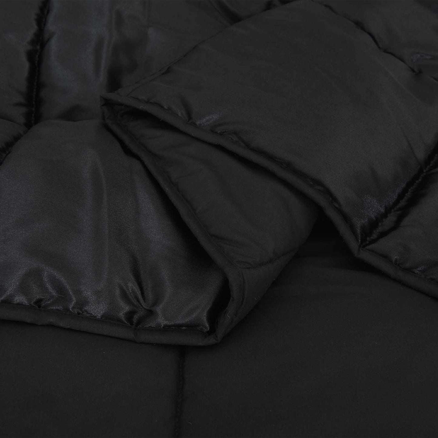 Winter Duvet Black 140 x 220 cm Satin and Microfiber