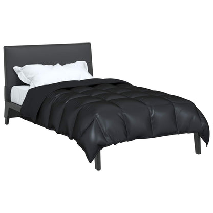 Winter Duvet Black 140 x 220 cm Satin and Microfiber