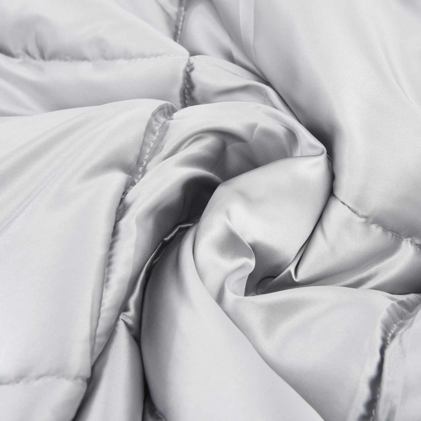 Winter Duvet Silver 155 x 220 cm Satin and Microfiber