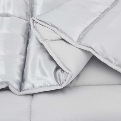 Winter Duvet Silver 200 x 200 cm Satin and Microfiber