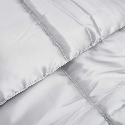 Winter Duvet Silver 200 x 200 cm Satin and Microfiber